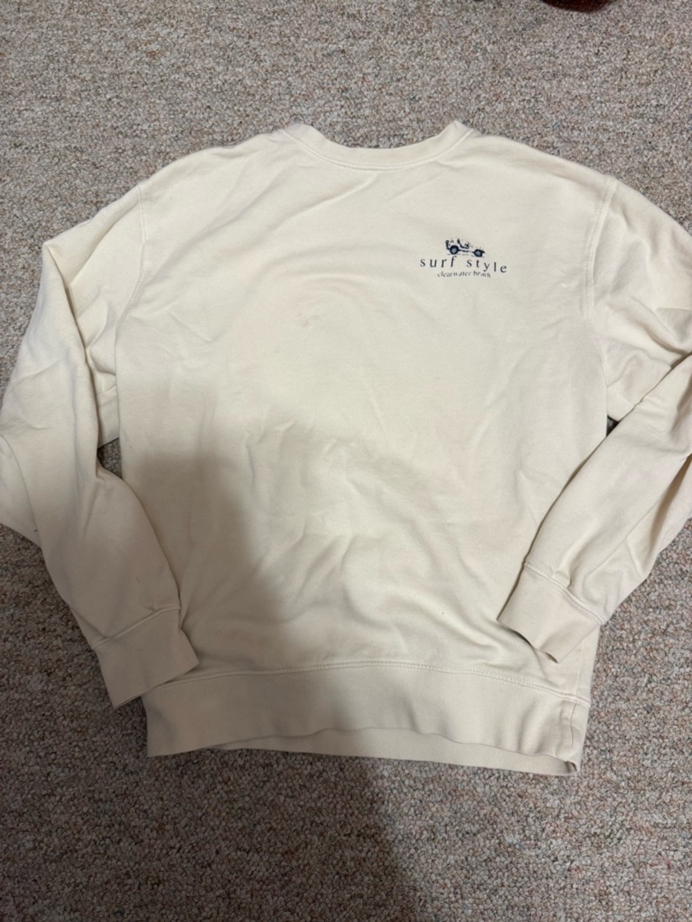 Surf Style Cream Sweatshirt Clearwater